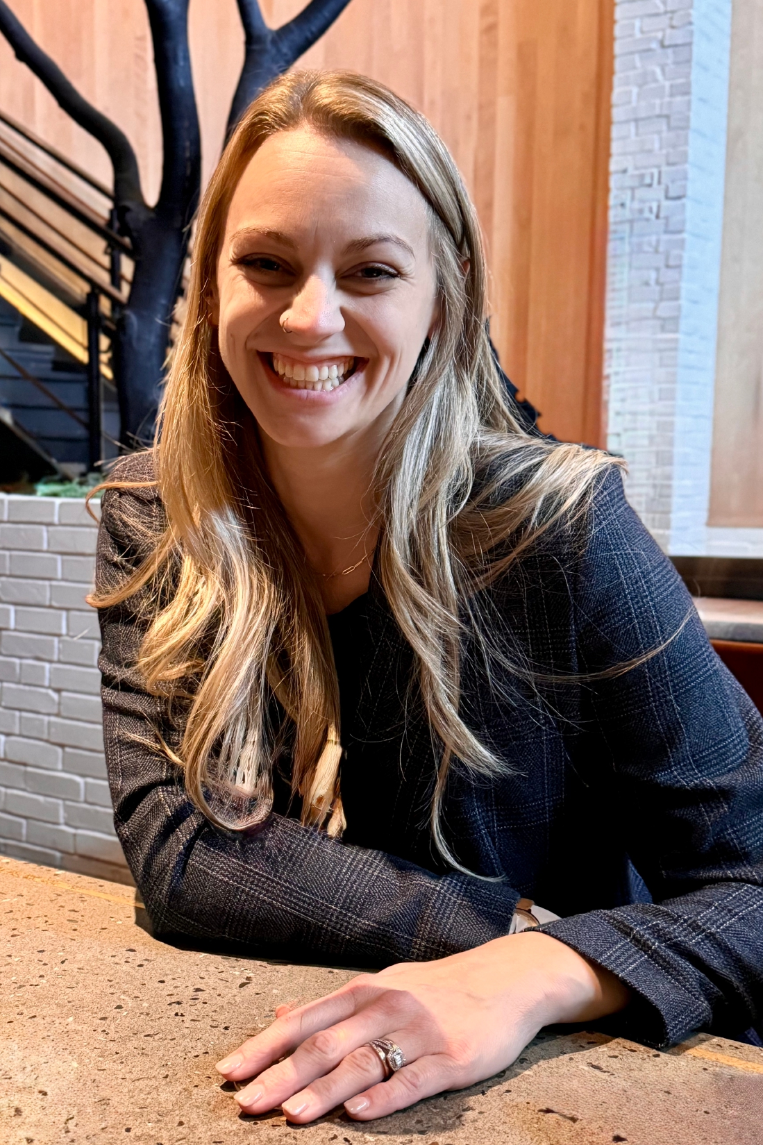 Kylie with a friendly smile